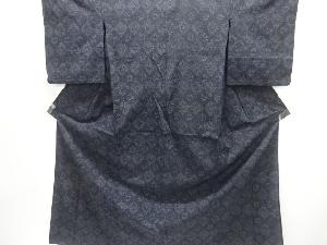 大正ロマン　抽象華紋模様単衣着物